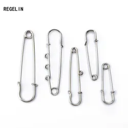 REGELIN 10pcs Safety Pins Brooch Large Long Metal Wedding Brooch Safety Needles for Women DIY Jewelry Making Findings Wholesale