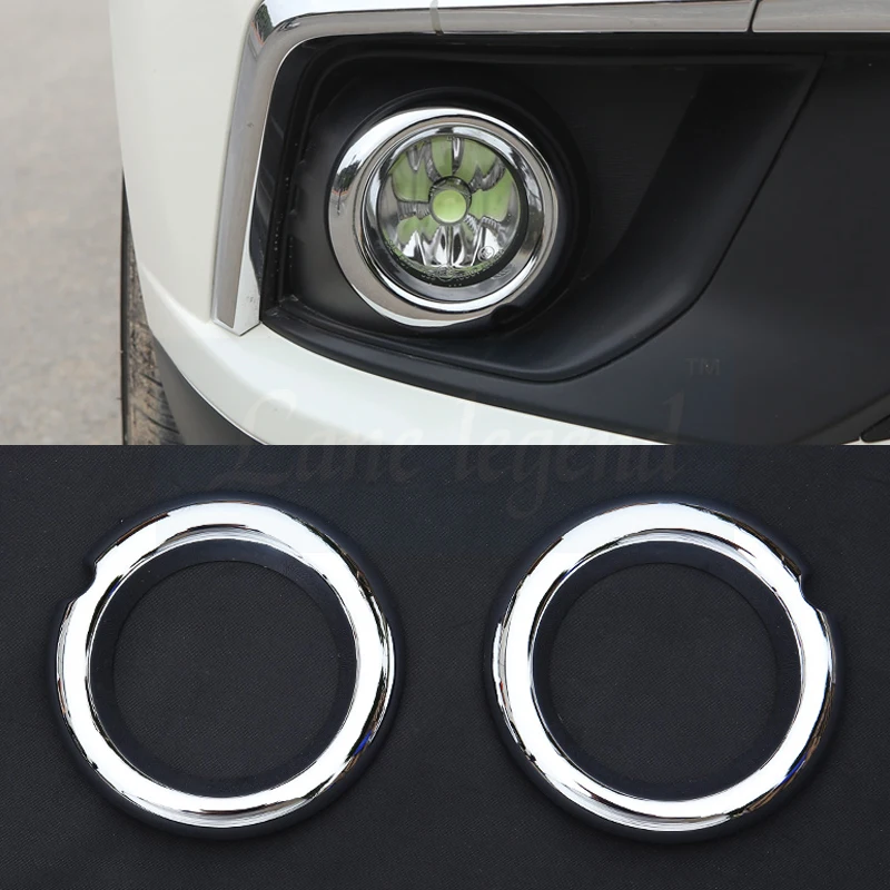 2pcs Front Fog Lamp Light Cover For Mitsubishi ASX 2016 2017 Exterior Accessories ABS Chromium Styling 2013 2014 2015