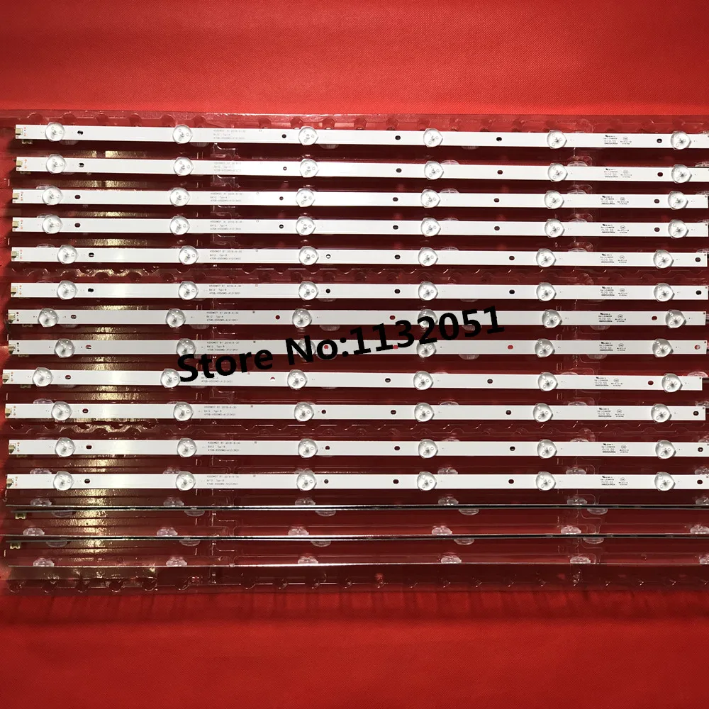 12 Buah Strip Lampu Latar LED untuk 55PUF6051/T3 55PUF6051/T3 55PUF6056/T3 LE55D8800 4708-K550WD-A3213K31 4708-k550wd-a3213k21 K550WD7