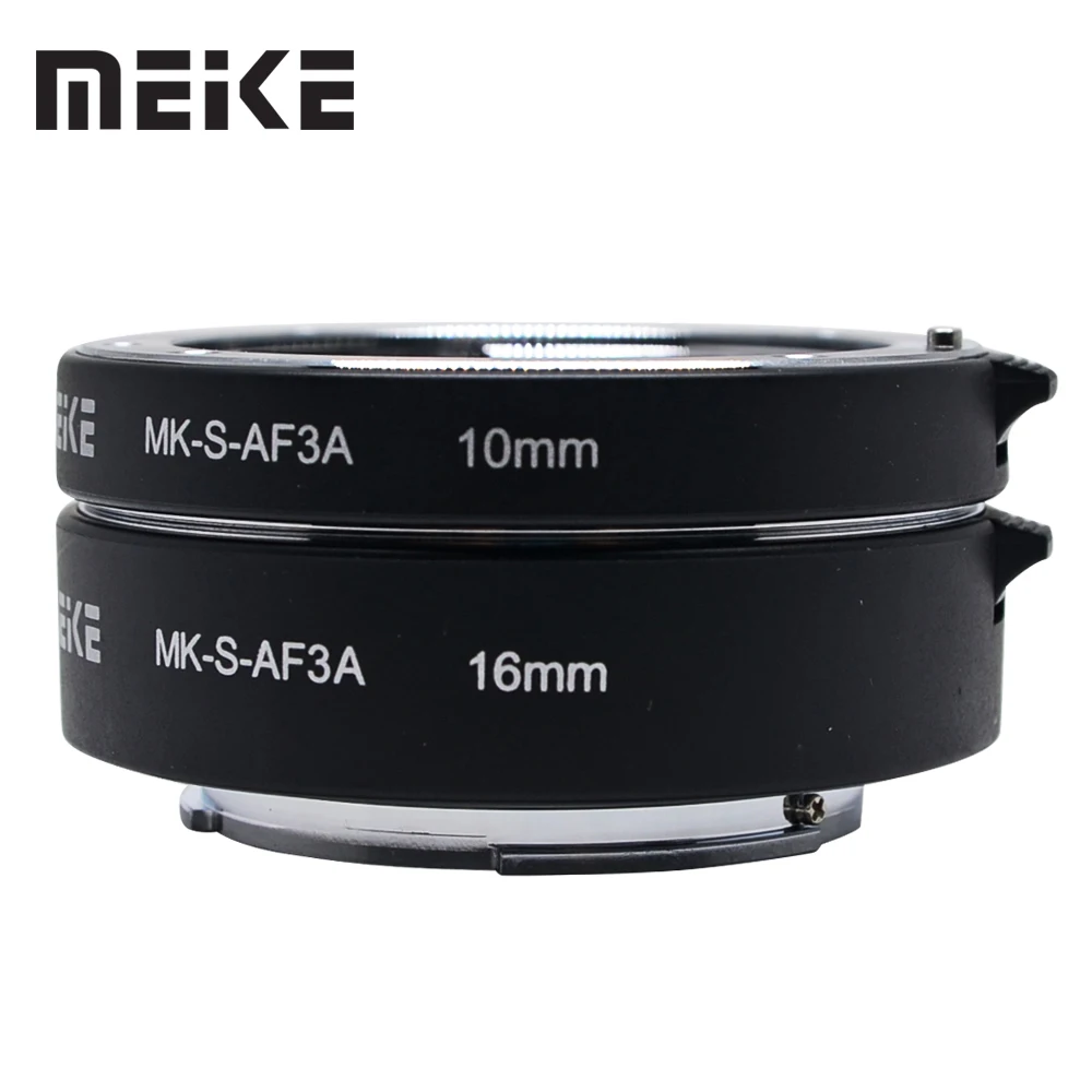 Meike Auto Focus Macro Extension Tube Adapter Ring 10mm 16mm for Sony E-Mount A7 A7II A7III A6000 A6300 A6500 NEX-5R NEX-7 A6400