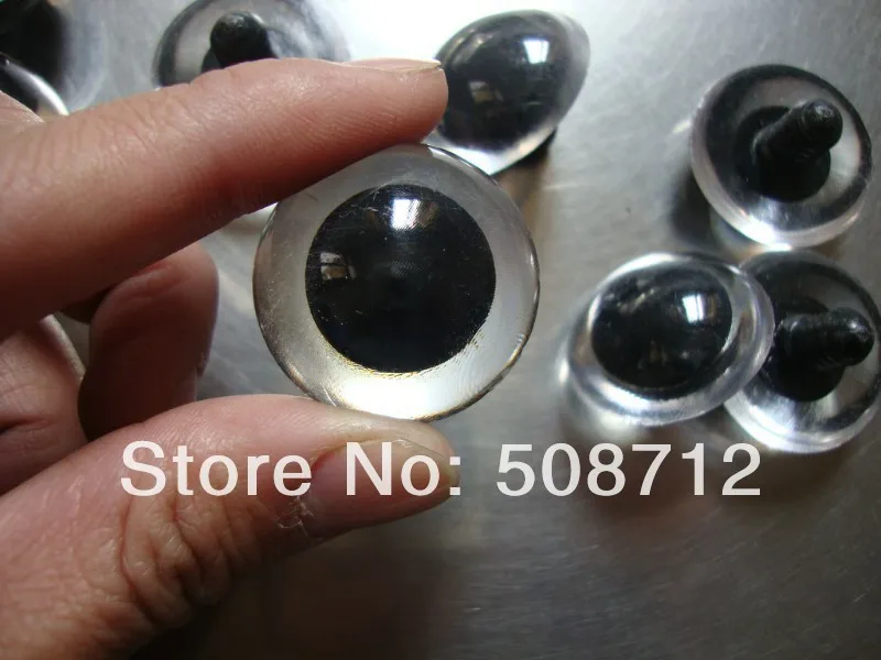 

fress ship!!! 30mm Clear Safety Eyes / Plastic Eyes with plastic washers 25pairs