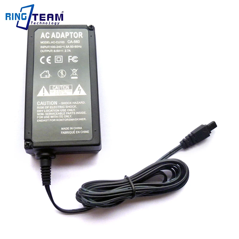 Адаптер питания для Canon ZR25MC ZR30MC ZR40 ZR40MC ZR45MC ZR50MC Pi MV30 MV30i