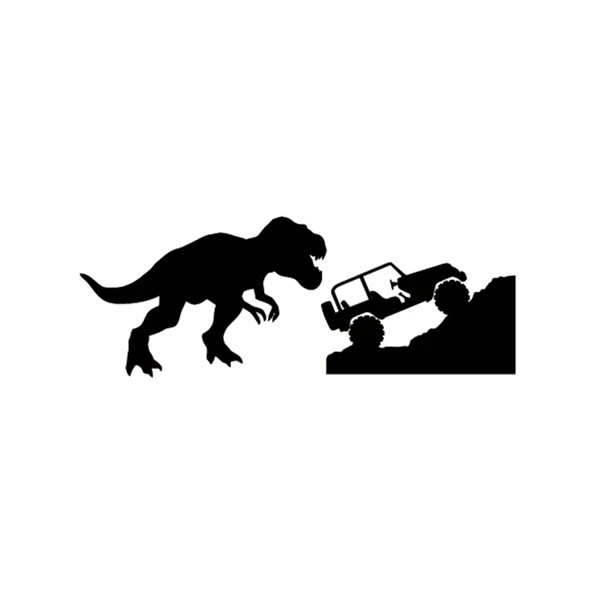 Vinilo Decorativo De Dinosaurio T-Rex – Pegatina Para Pared, Puerta, Ventana O Coche – Fácil De Aplicar