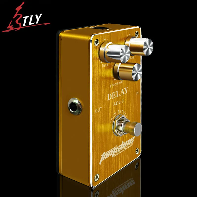 AROMA ADL-1 True Bypass Delay Electric Guitar Effect Pedal High Quality Aluminum Alloy Guitar Accessories(Delay Range:50-400ms)