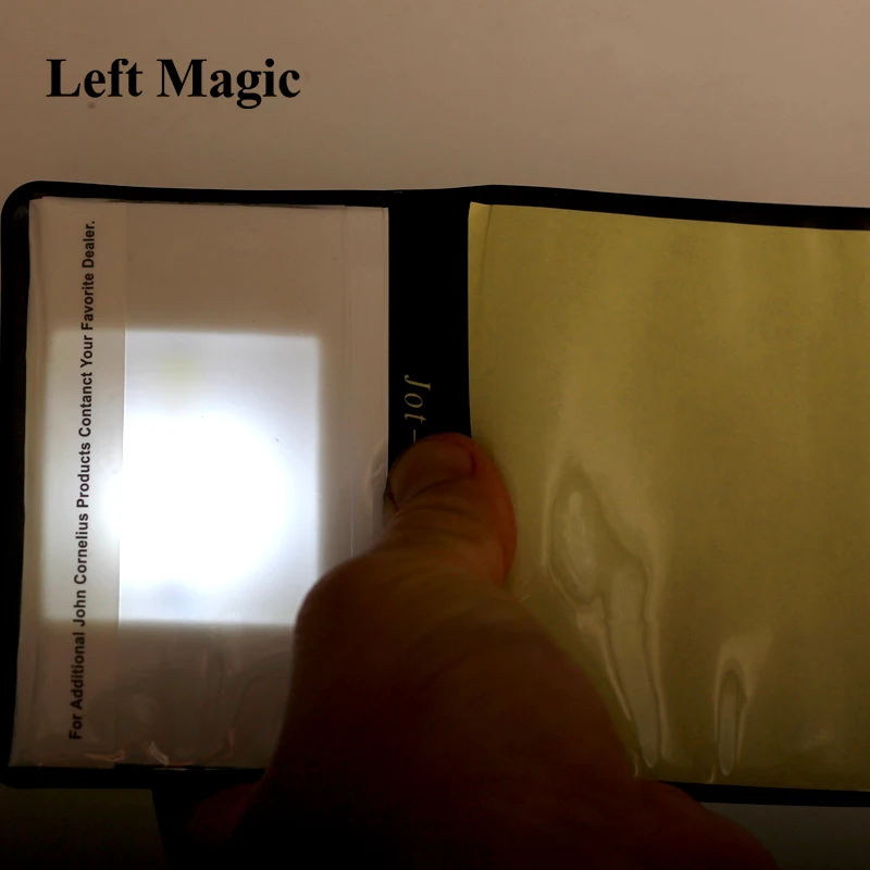 1 Set Light Prediction Holder(Charged Version)- Magic Tricks Optical Prediction Wallet Magic Props Close Up Magic G8080