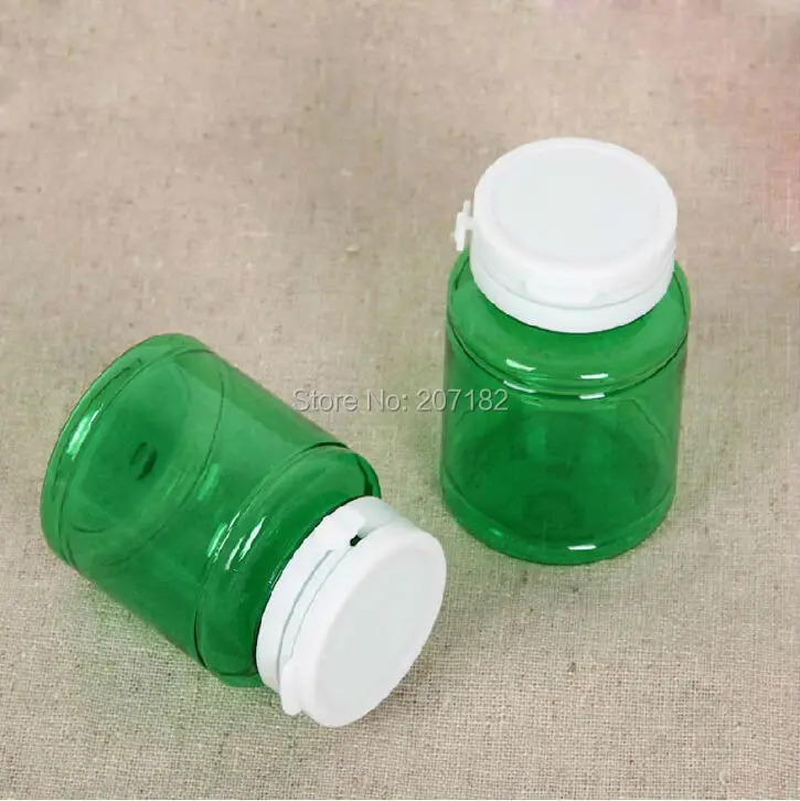 (500pcs/lot) 50ml Green Color PET Forcedly Liquid Bottle Cosmetic Bottle Plastic Bottle---Pull Ring Cap