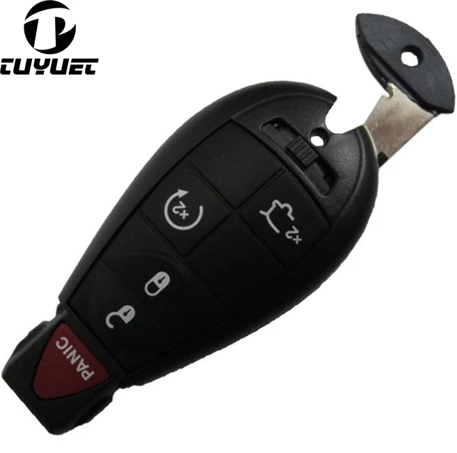 

4+1 / 5 Buttons Smart Remote Key Shell for Chrysler Car Key Blanks for Dodge Replacement Case for Jeep Commander Grand Cherokee