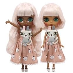 ICY DBS Blyth Doll 1/6 bjd ob24 toy joint body pale pink mix white hair 30cm toy anime girls