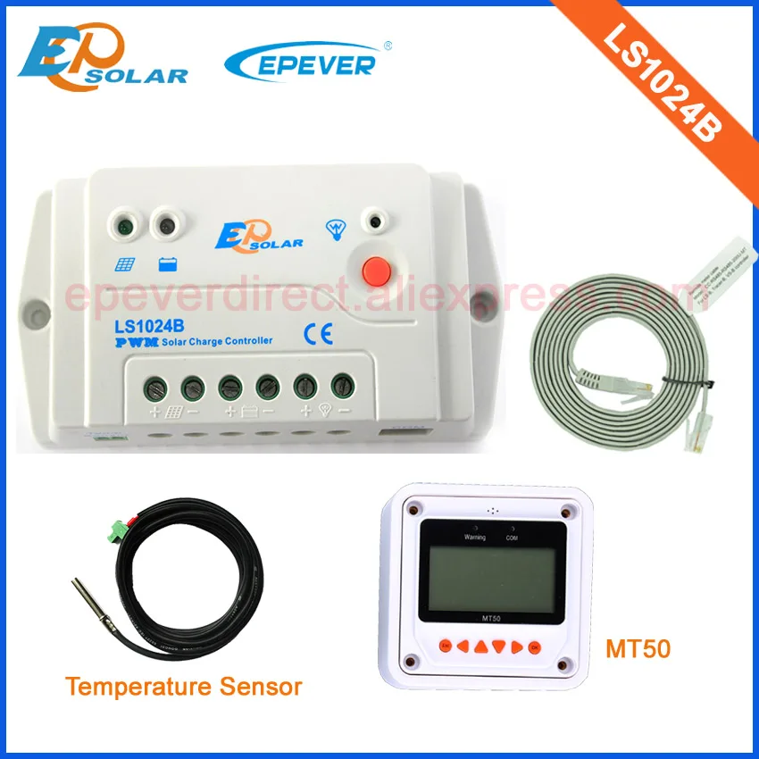 regulator with MT50 remote meter control 10A 10amp LS1024+temperature sensor solar system home use