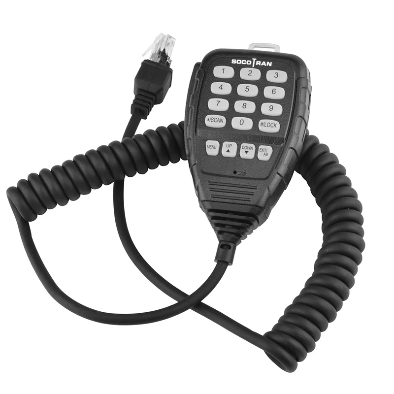 Socotron – Radio Mobile Quad Band ST-7900D, Microphone avec haut-parleur à distance avec tête en cristal à 8 broches