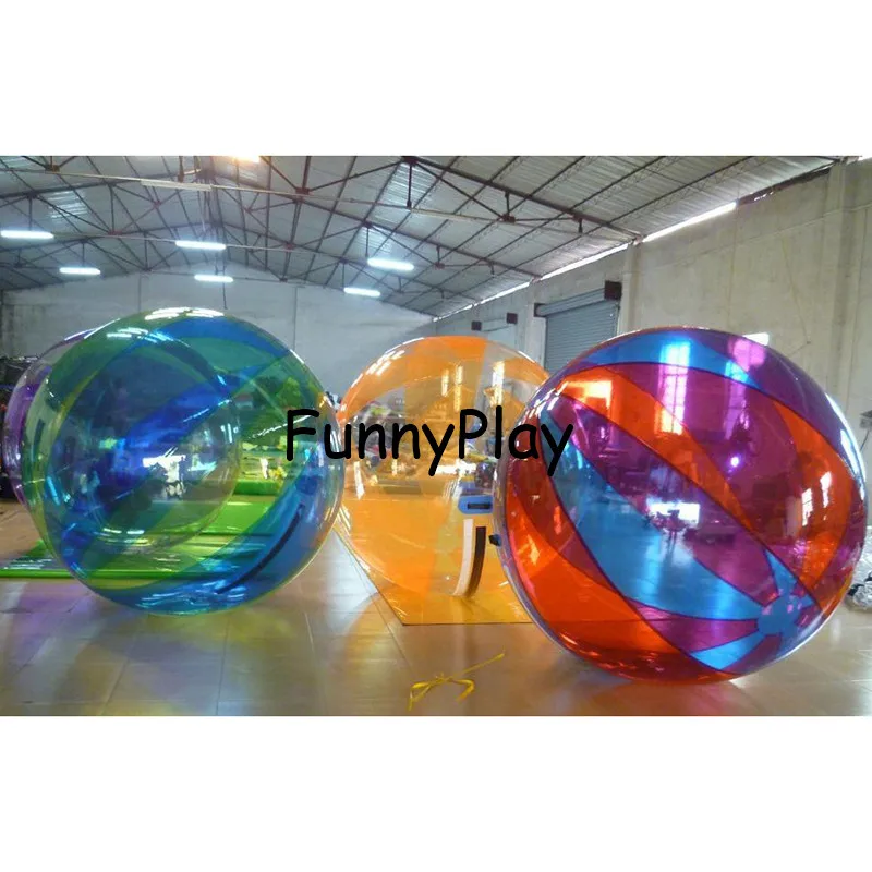 2M blue Water walking Ball, Inflatable Water on Ball,clear Walk on Water Balloons Zorbing Huma festival dancing balls for show