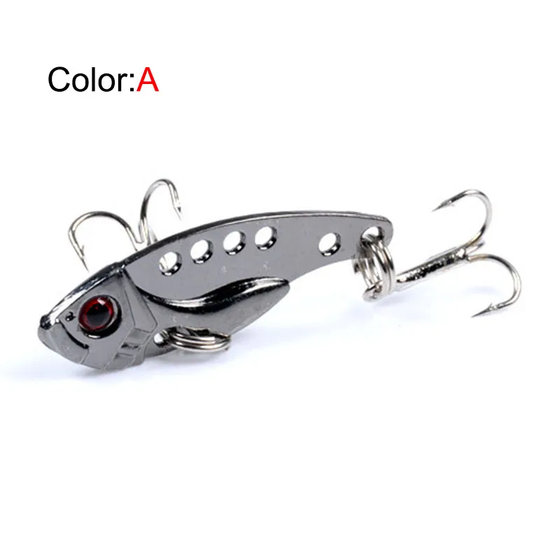 1 Pcs Metal VIB Lures 3.8/7/11g Vibrations Spoon Lure Fishing Bait Bass Artificial Hard Bait Cicada Lure VIB Bait 3D Eyes image 5