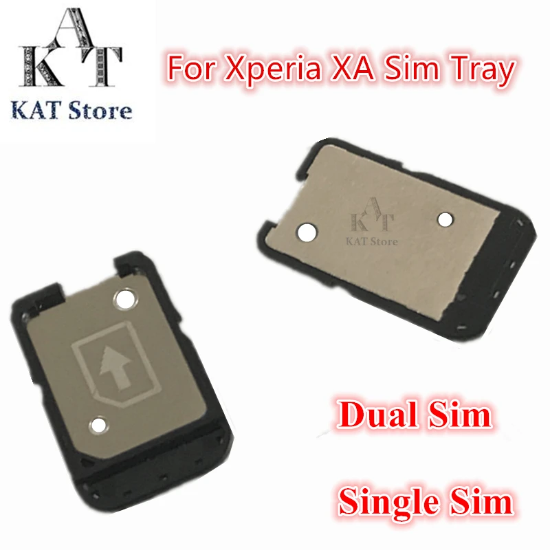 Support de lecteur de cartes Sim simple & Daul, 1 pièce, pour Sony Xperia XA F3111 F3113 F3115, fente pour E5 F3311 F3313