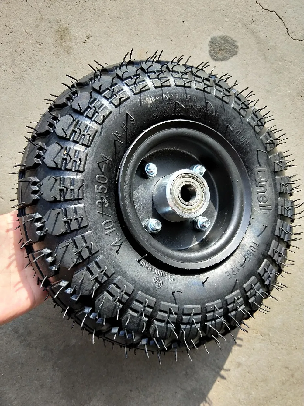 free shipping 4.10/3.50-4 tire wheel 4.10- 4\