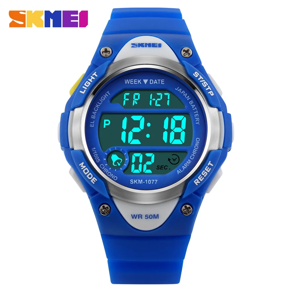 

SKMEI Children's Watches Alarm Stopwatch Waterproof Swimming LED Digital Watch For Boy Girls Student Wristwatches