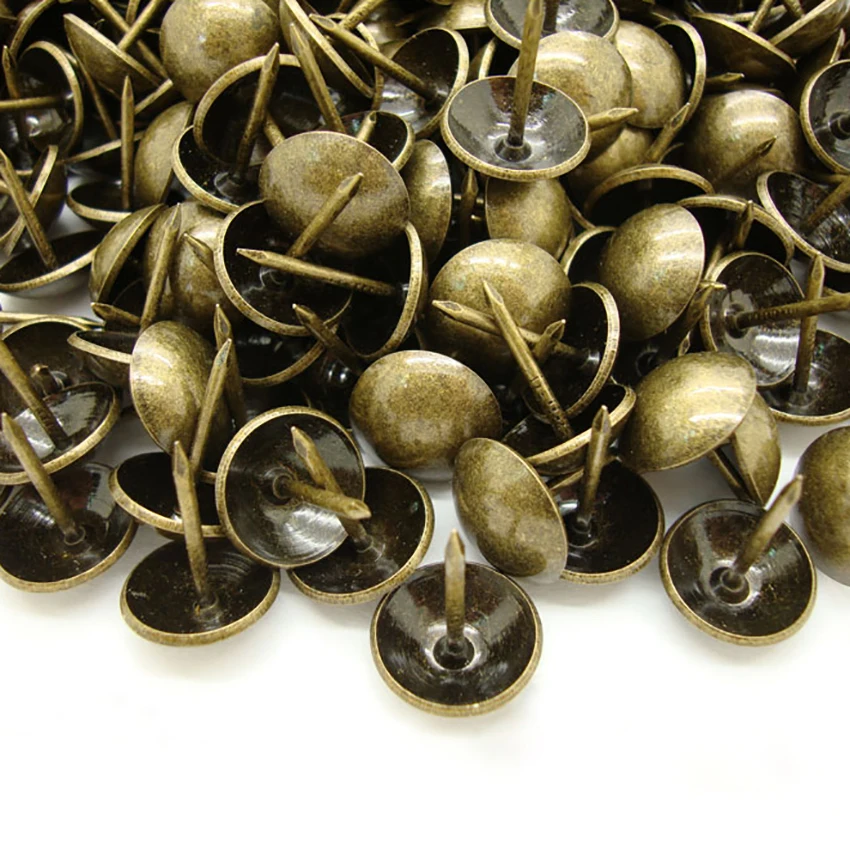 50pcs Box Sofa Decorative Furniture Tack Stud Pushpin Doornail Hardware Antique Bronze Decorative Upholstery Nail Jewelry крепеж