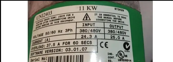 UNI2403 380V 11KW used Good Condition