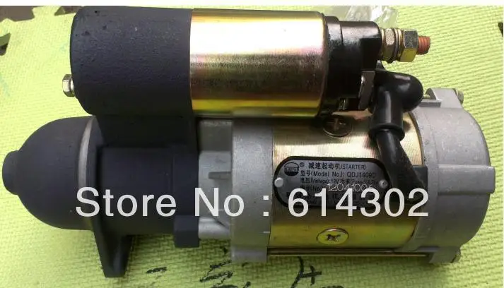 China supplier Starter motor QDJ1409D 12V 4.2kw for K495/4100D/ZD/P K4100D K4100ZDweifang diesel engine parts