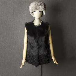 real fox fur vest  fox fur coats women real fur gilet