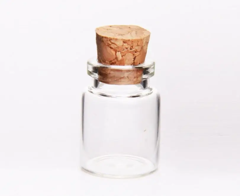 800pcs/lot 5ml cute glass vials decorative corked Glass Bottles,glass bottle vials with cork