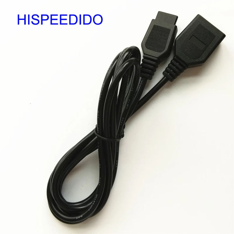 HISPEEDIDO 50pcs/lot 6ft 1.8M Controller Joystick Extension Cable for Sega Game Console System Genesis 2 3  megadrive 2 MD2