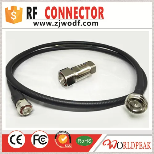 Free shipping 1pcs 7/16 DIN male to 4.3/1.0 mini din male connector with 3 Meter 1/2