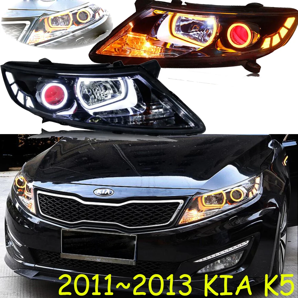 cars Head light For KIA K5 2011~2014y optima Headlights  K 5 LED DRL Running lights Bi-Xenon Beam Fog lights angel eyes Auto