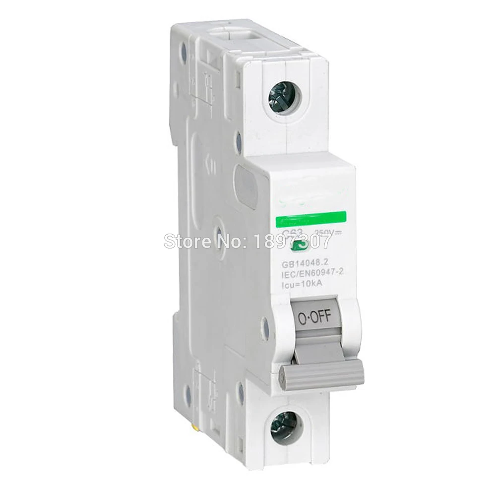 

1P 2P 3P 4P Miniature Circuit Breaker Overload Protection Non Polarized 250V 500V 750V 1000V DC Circuit Breaker with TUV