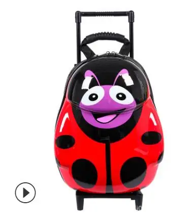 Egg Rolling Suitcase for kids Children School backpack for Child Travel Trolley luggage cartoon suitcase  girls wheeled backpack