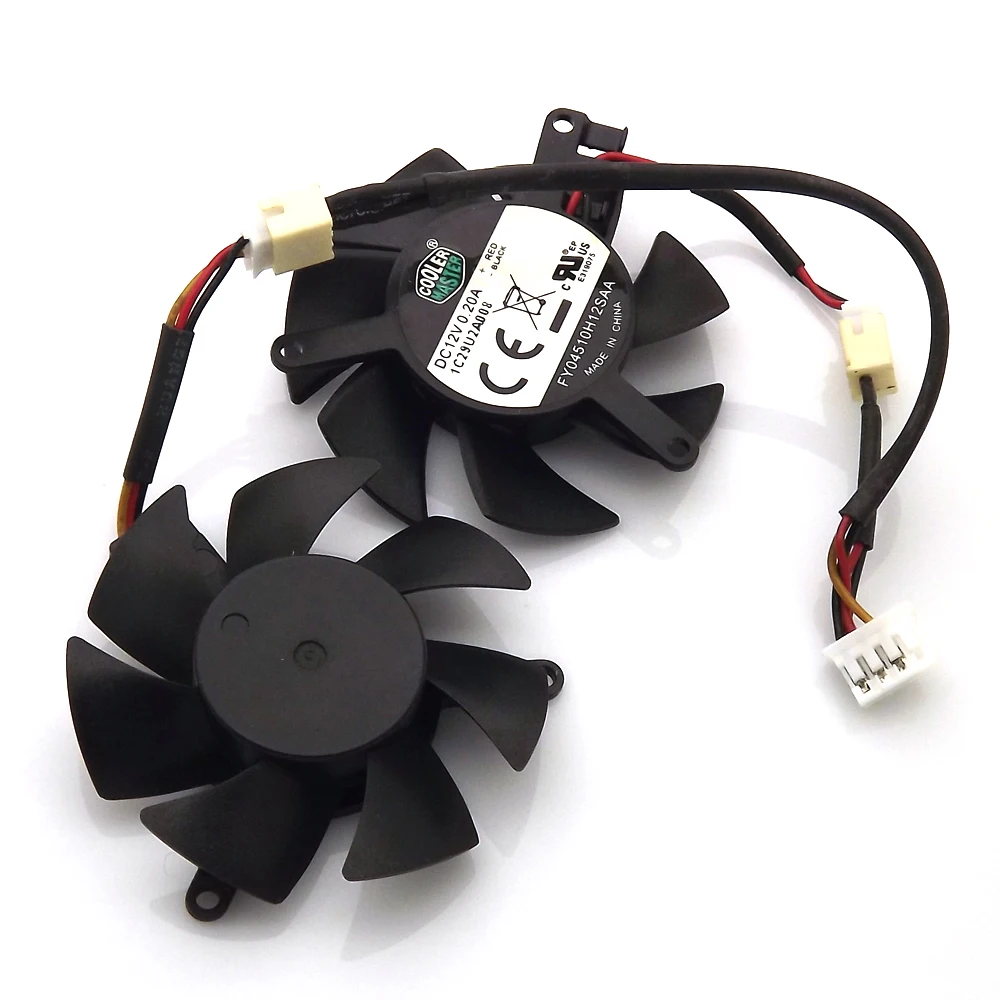 FY04510H12SFA 12V 0.2A 45mm 39*39*39mm 3Wire 4Pin Fan For MSI R6450 6570 6670 V5 Graphics / Video Card Cooler Cooling Fan