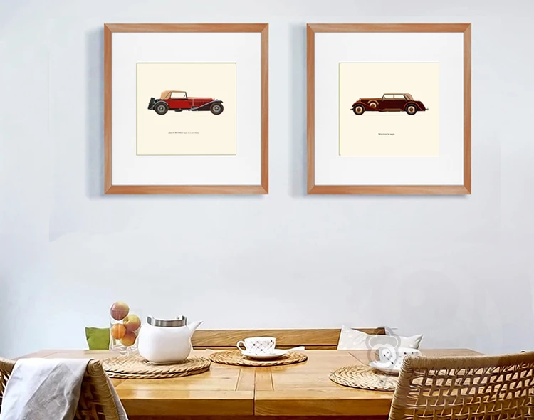 vintage cars picture famour brands worldwide modern decorative art  home wall art frameless canvas painting giant posters