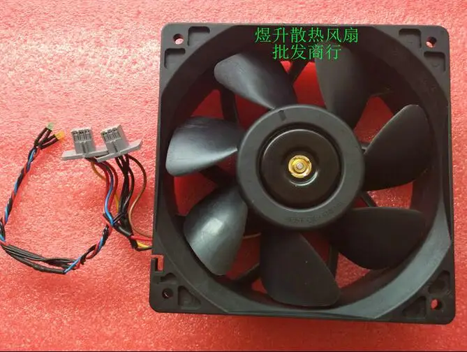 The original  Delta QFR1212GHE DC12V 2.70A  12038 120*120*38mm 4 line IBM server 74Y5220 fan