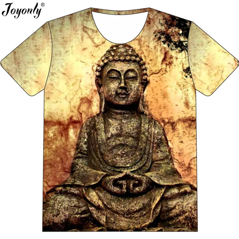 Joyonly 2022 Summer Children Fashion 3D T-Shirt Kids Harajuku BUDDHA ZEN Pattern Design T Shirt Boys Girls Cool Funny Tshirt