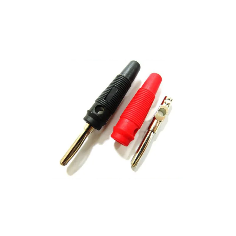 10pcs/lot 4mm Banana Plug High Quality Cooper with Nickle Plated Large Current High Voltage