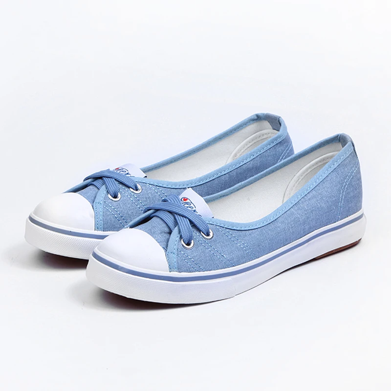 Summer Fashion Blue Women Flats Shoes Low Top Wedges Shoes Female Canvas Shoes Slip-on Student Casual Shoes Drop Shipping 35