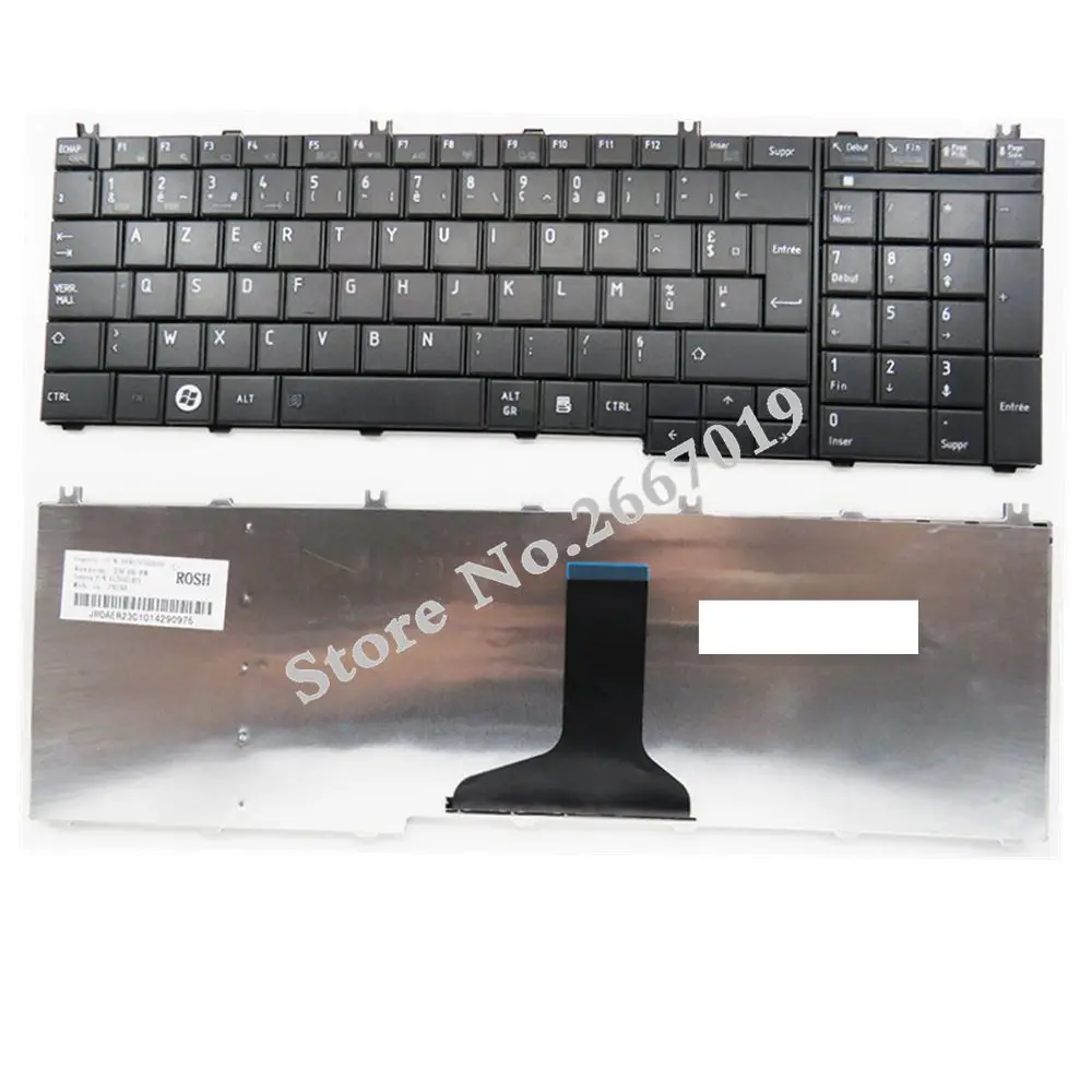 Francuski laptop klawiatura do Toshiba do satelity C650 C655 C655D C660 C670 L650 L655 L670 L675 L750 L755 l755d czarny FR