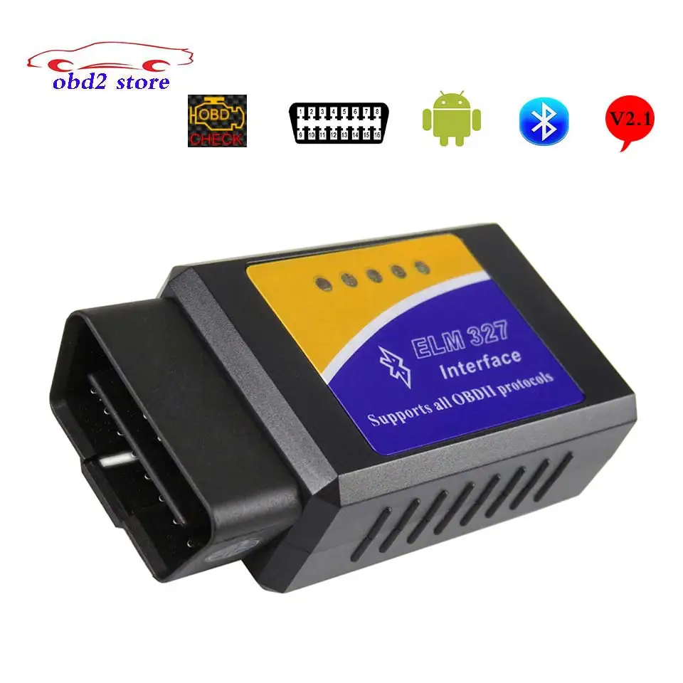 

V1.5 Diagnostic Tools ELM327 Bluetooth OBD2 Car Diagnostic-Scanner For Android/PC ELM 327 Obd 2 II Auto Code Readers 10pcs/Pack