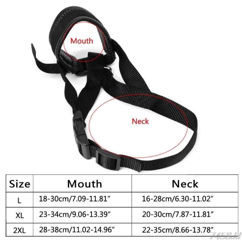 Pet Dog Padded Head Collar Gentle Halter Leash Leader Stop Pulling Training Tool DropShip