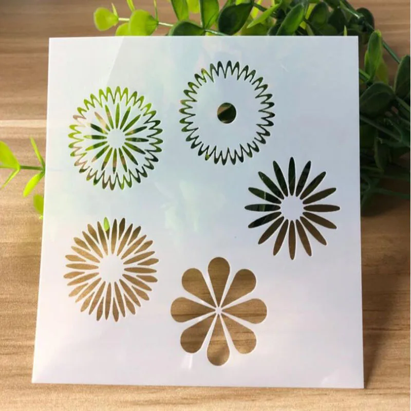 4 шт., трафарет для рисования, символ цифры