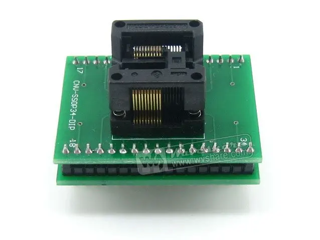 

SSOP20 TO DIP20 (B) # TSSOP20 Enplas IC Test Socket Programming Adapter 0.65mm Pitch