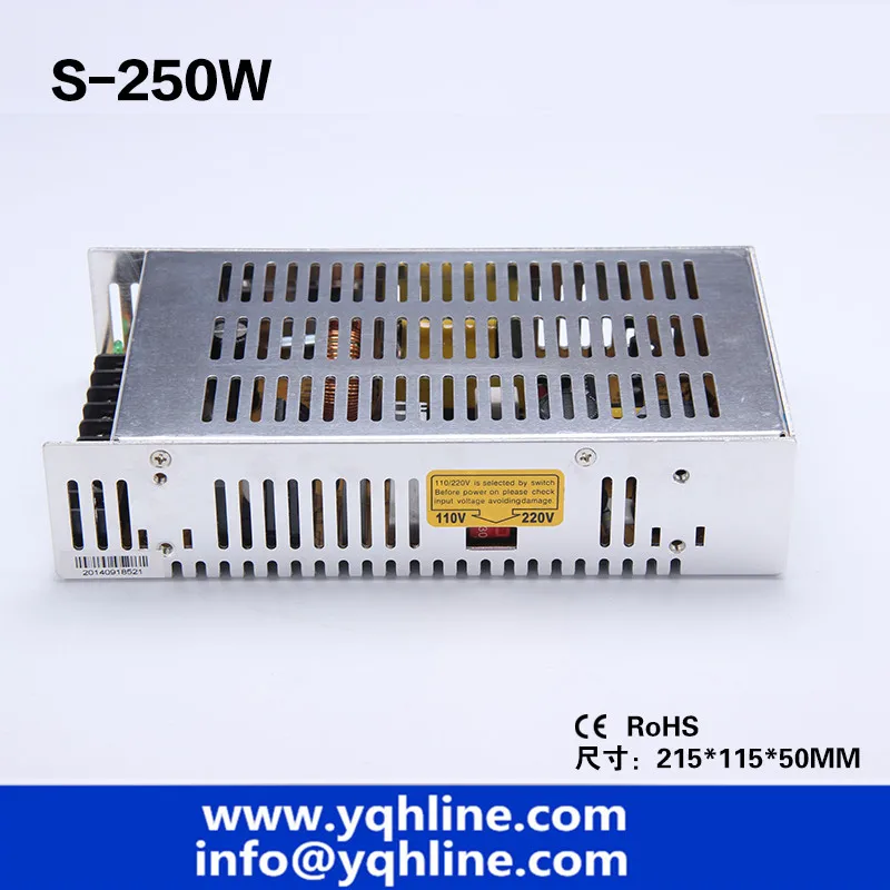 250W SMPS single output: 15V 17A switching power supply, led power supply CCTV smps,enhanced type, S-250-15