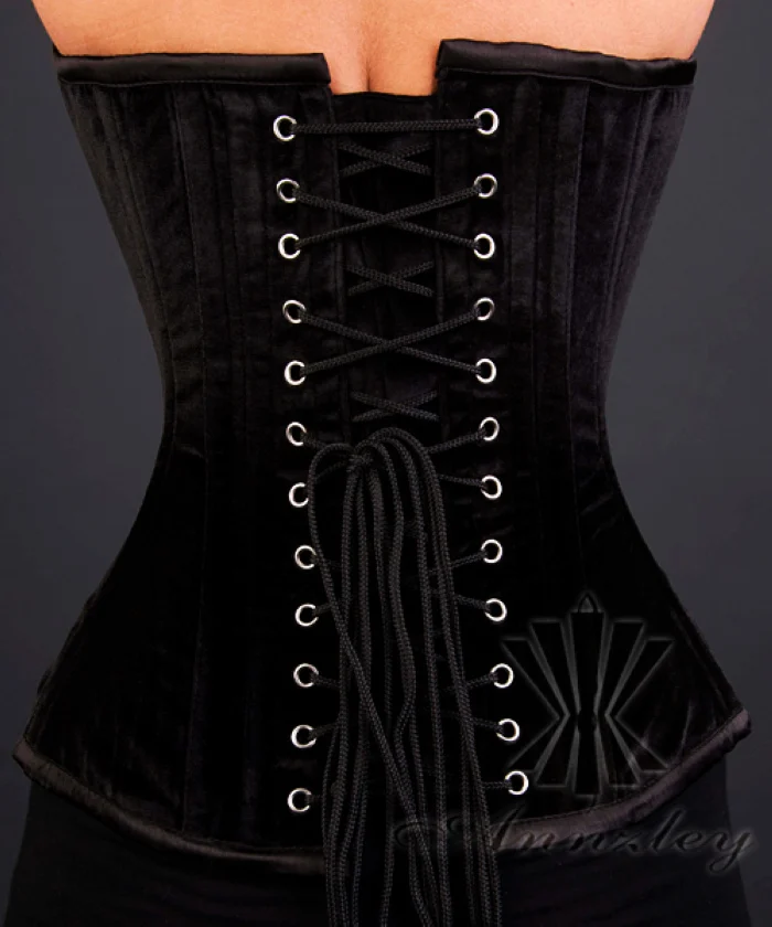 Annzley Corset! Plus Size Available Annzley Sexy Black Velvet Overbust Corset Top For Waist Slimming