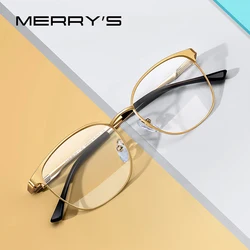 MERRYS DESIGN Men Women Fashion Trending Oval Glasses Frame Unisex Myopia Prescription Optical Eyeglasses S2046