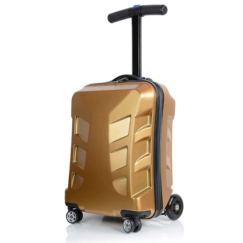 Letrend New Fashion Unique EVA Skateboard Rolling Luggage 21 inch Business Women Men Trolley Suitcases Student Travel Bag Trunk