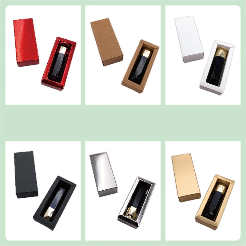 

50 шт./лот, разноцветная бумажная упаковка для губной помады, бумажная коробка, тюбик для губ, подарочные коробки для образцов, 2,7*2,7*8,8 см (10 мл), тип ящика, коробка для губной помады