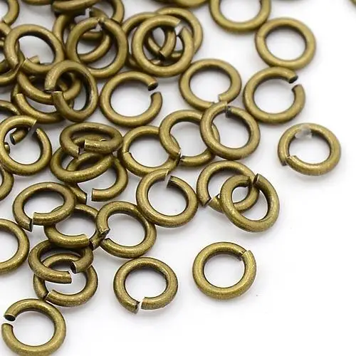 10g Brass Jump Rings Antique Bronze/Gold/ Silver Color Metal Split Rings Connectors For DIY Jewelry Finding Making Accessories