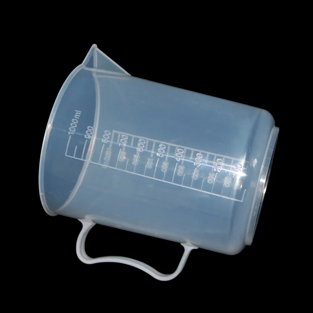 250/500/1000/2000ml Transparent Kitchen Laboratory Plastic Measuring Cup Graduated Volumetric Container Tool 1 Pcs