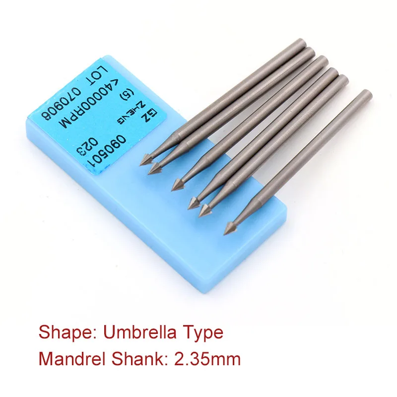 SanZ 1/6pcs Lega di tungsteno acciaio inox Oliva Ambra Incisione intaglio coltello Fresa Lavorazione Del Legno Router Bit di Legno Fresatura strumenti taglierina