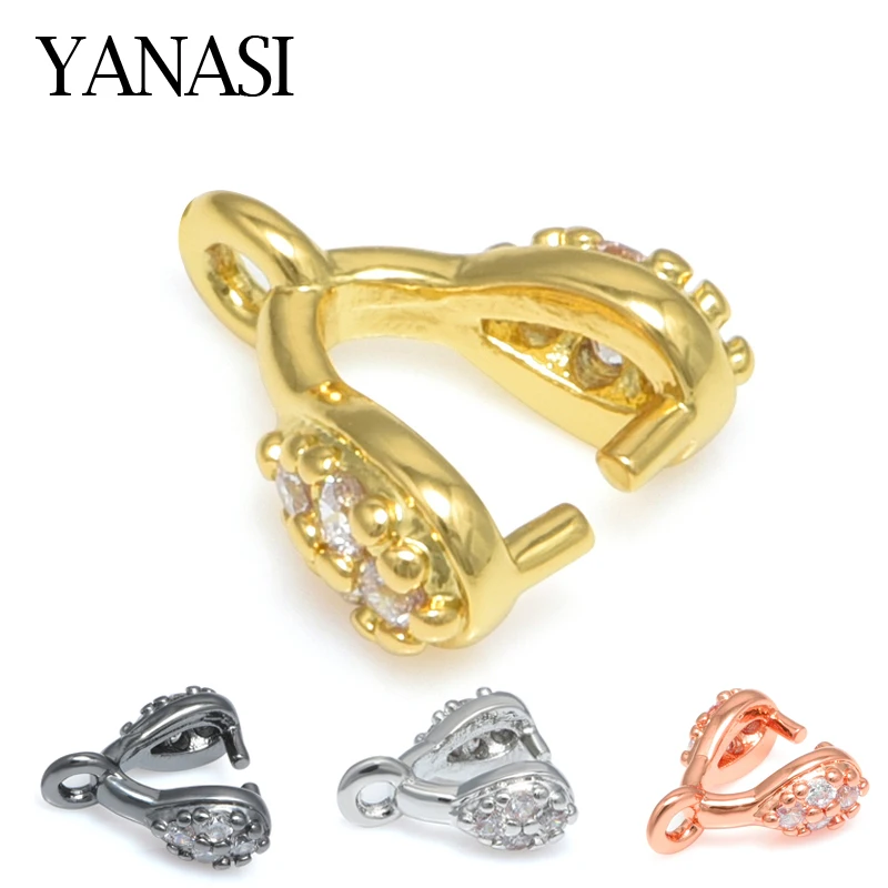 Jewelry Earring Findings Clamp Pinch Clip Bail Charms Hook Clip Accessories For Women Crystal Agate Earrings Jewelry  DIY Making