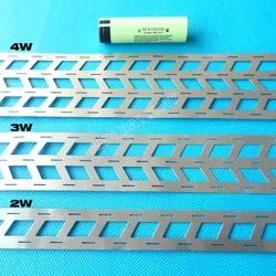 1KG lithium battery pure nickel strip, 2W 3W 4W For 18650 battery pack, cell spacing 18.5mm, W-type nickel busbar